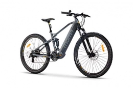 Moma Bikes Vélos de villes Moma Bikes SUSP VTT Electrique E-MTB 29" Full SUSP.L-XL Freins Disque Hydraulique avec Batterie Intégrée Adulte Unisexe, Gris