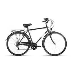 MYLAND Vélos de villes MYLAND City Bike Acier Dosso 28, 4 28" 7 V Noir Homme Taille L