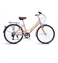 N/Z vélo N / Z Accueil Équipement Vélos de Confort Vélo de Ville pour Femmes 26 Pouces 7 Vitesses léger vélo de Banlieue étudiant en Alliage d'aluminium pédale antidérapante Rose Bleu Orange