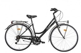 Olmo Vélos de villes Olmo Vélo de ville pour femme Bivio 28" - 7 vitesses - Noir - Taille du cadre : 46 cm