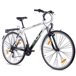 Unbekannt Vélos de villes Unbekannt '28 "City Bike Trekking Cylindre de Messieurs KCP terr Ion Gand avec 18 vitesses Shimano Noir / Blanc