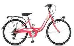 Velomarche Vélos de villes VELOMARCHE Vélo vélo 24 monocylindre LAZY DAYS SHIMANO 6 V acier (Fuxia)