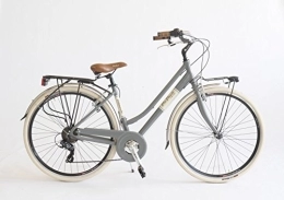 Via Veneto Vélos de villes Via Veneto 605A Vélo pour femme, fabriqué en Italie, femme, grigio gallante