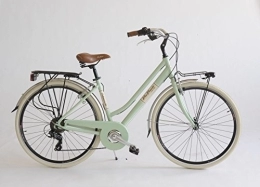 Via Veneto Vélos de villes Via Veneto 605A Vélo pour femme, fabriqué en Italie, femme, verde giulietta