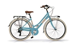 Via Veneto Vélos de villes Via Veneto AIRBICI Bicyclette rétro pour Femme Cadre en Aluminium - Bleu