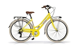 Via Veneto Vélos de villes Via Veneto AIRBICI Bicyclette rétro pour Femme Cadre en Aluminium - Citronier