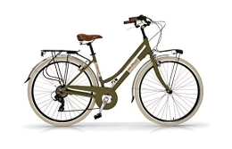 Via Veneto Vélos de villes Via Veneto AIRBICI Bicyclette rétro pour Femme Cadre en Aluminium - Olive