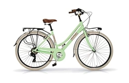 Via Veneto vélo Via Veneto AIRBICI Bicyclette rétro pour Femme Cadre en Aluminium - Vert Clair