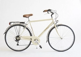 Via Veneto Vélos de villes Via Veneto Vélo 605 pour homme, fabriqué en Italie, taille du cadre 50, beige Cappuccino.