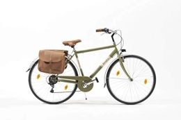 Via Veneto Vélos de villes Via Veneto Vélo 605 pour homme, fabriqué en Italie, taille du cadre 50, vert opaque.