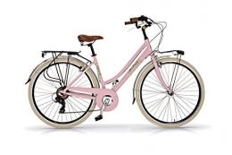 Via Vélos de villes Vélo 28" pour femme Elegance Via Veneto 6 V en aluminium rose Diva
