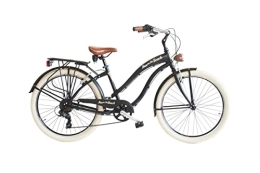 Velomarche vélo Vélo femme SUNONTHEBEACH 26 6 V. Cadre aluminium taille 43 noir
