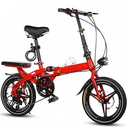 Y DWAYNE vélo 16 pouces Ultra léger vélo Portable Mini Scooter adulte pliant Double freins à disque et double choc, vélos de confort, pour le travail, le voyage, le cyclisme en plein air et les trajets quotidiens