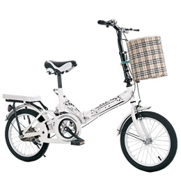  Vélos pliant 20INCH Folding Bike with Carrying Bag, Foldable Bike with Shock Absorption, Camping Bike for Men and Women