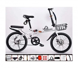 ADOSB vélo ADOSB Vélo Pliant - personnalité Simple et élégante, Pliage de la Bicyclette, Absorption des Chocs, Ultra légère, Portable, exquise et Durable, Bicyclette Pliante