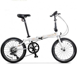 AJH vélo AJH Vélos Vélo Pliant vélo Pliant Unisexe 20 Pouces Roue de Bicyclette à Vitesse Variable vélo Portable (Couleur: Noir, Taille: 150 * 34 * 110cm)