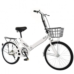 ASPZQ vélo ASPZQ Vélos Pliants, Mini Commercérateur Portable Vélo 20 Pouces Mâle Et Femelle Étudiants Adultes Et Collectivités Enfants Enfants Big Kids Bicyclettes, Blanc