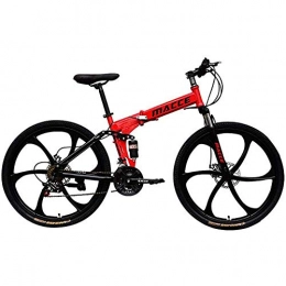 Bike Vélo Vélo Vélo de plein air Fitness Vélo de route portable, roues de 26 pouces, vélo de piste de montagne vélos pliants en acier à haute teneur en carbone, vélo 21/24/27 vitesses à suspension co
