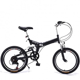 CEALEONE vélo CEALEONE Bike-to-Go vélo Pliant - 20" Roue, Suspension hydraulique Amortisseur arrière, pédales Pliables, en Alliage d'aluminium Cadre de vélo, Noir