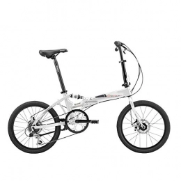 CHEZI vélo CHEZI FoldingVélo Pliant Version en Alliage d’Aluminium pour Adultes, Hommes et Femmes Vélo de Voyage 20 Pouces 6 Vitesses