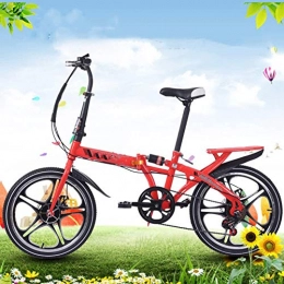CXD Vélos pliant CXD Vitesse Variable de vélo Pliant Femmes Shock Absorber Adulte Superlight étudiant vélo avec Panier pour Enfants, 3