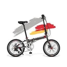DODOBD vélo DODOBD 20 Pouces Vélo Pliant, Portable Vélo Vélo Pliable à Vitesse Variable, Léger, Petit Vélo Portable pour Adultes, Vélo de Route, Convient de 135 cm à 185 cm