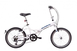 F.lli Schiano Vélos pliant F.lli Schiano Pure Vélo Pliable Unisexe pour Adulte Blanc / Bleu 20