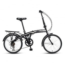 FCYIXIA vélo FCYIXIA Vélo de Banlieue Portable Ultra-légère de vélo Pliant à 7 vélos for Hommes et Femmes (Couleur: Blanc) zhengzilu (Color : Black)
