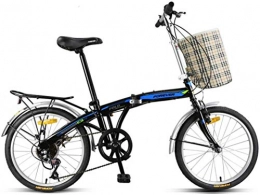 FEE-ZC vélo FEE-ZC Cadre portatif Universel en Acier à Haut Carbone léger de Bicyclette de Pliage de Bicyclette de Vitesse 7 de 20 Pouces pour l'adulte