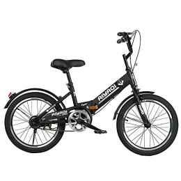 FUFU vélo FUFU Bicyclette D'amortisseur De 20 Pouces, pour Un Garçon De 9-14 Ans Et Une Fille Pliant Vélo, Noir