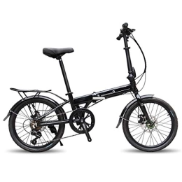 HerfsT vélo HerfsT Mini vélo Pliant Ultra léger, vélo Pliant 20 Pouces, 7 Vitesses, Petit vélo pour étudiants Adultes, vélo de Montagne Portable pour Femmes, Cadre en Aluminium