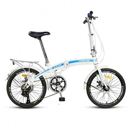 HWZXC Vélos pliant HWZXC Vélos Pliables pour Femmes, vélos Pliables pour Adultes Vélos Pliables pour Hommes et Femmes 7 Vitesses Vélo Pliable portatif Ultra-léger Shimano