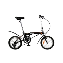 IEASE vélo IEASEzxc Bicycle Vélo Pliant Dahon vélo Haut Carbone Cadre en Acier avec Fender 16 Pouces 3 Speed ​​City Trajets Portable