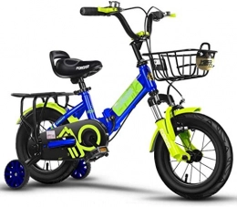 IMBM Vélos pliant IMBM for Enfants Shock Absorber vélos Boy Pliant 4-5-6-7-8 Ans Baby Girl (Color : 1, Size : 16in)
