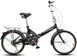 IMBM vélo IMBM Pouces monovitesse Adulte Vélo Pliant Damping Étudiant Voiture Enfants de vélos (Color : Black)