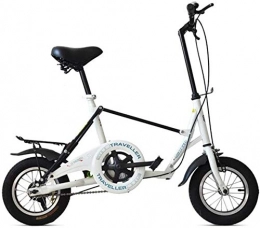 IMBM Vélos pliant IMBM Pouces monovitesse Adulte Vélo Pliant Damping Étudiant Voiture Enfants de vélos (Color : White)