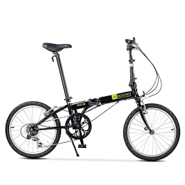 ITOSUI vélo ITOSUI Vélo Pliable, 20 Pouces Confortable Mobile Portable Compact Léger Finition 6 Vitesses Grande Suspension Vélo Pliant pour Hommes Femmes, Étudiants et Navetteurs Urbains