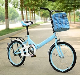 JieDianKeJi vélo JieDianKeJi Vélos pliants 20 Pouces vélos Pliables Portable léger Exercice de Voyage en Ville pour Adultes Hommes Femmes Enfants Enfants 7 Vitesses