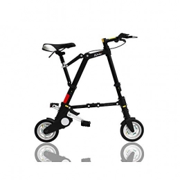 Jinan vélo Jinan Voiture Pliante AS830L Mini Scooter A vlo 8 Pouces Roue (Color : Black)