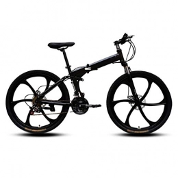 JTYX vélo JTYX Vélos pliants pour vélo de Montagne Pliable à Vitesse Variable Adulte 6 Roues de Coupe Vélos de Route pour Hommes et Femmes, 26 Pouces