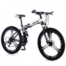 KANULAN vélo KANULAN Vélo De Vélo Ergonomique Bike Léger, pour Hommes Ou Femmes, 21 Vitesses Vélos Vélos Pliants Rapides, avec Roue Antidérapante Résistant à l'usure Dual Mountain VTT Sport Z