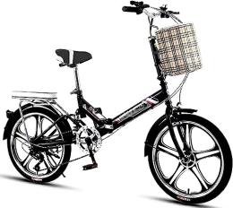 Kcolic vélo Kcolic Vélo Pliant Portable Ultraléger, Cadre en Fer Léger, Vélo Compact Pliable avec Antidérapant Et Anti-Usure, Vélo Ville pour Les Voyages en Plein Air A, 22inch