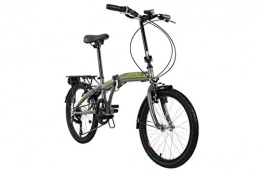 KS Cycling vélo KS Cycling Vélo Pliable 20" Cityfold RH 27 cm Mixte-Adulte, Gris / Jaune Zoll