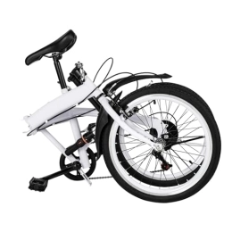lalaleny vélo lalaleny Vélo pliable de 20 pouces avec 6 vitesses - Vélo pliable pour homme et femme - Hauteur réglable - Vélo de ville pour adulte - Pour le sport, l'extérieur, le cyclisme