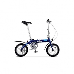 LANSHAN vélo LANSHAN DAHON BYA412 vélo Pliant Mini Ultra léger Étudiant Hommes et Les Femmes de Petite Portable Roue de Bicyclette (Color : Blue)