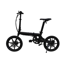 Daxiong Vélos pliant Le vélo Pliant électrique de Puissance de Batterie au Lithium de Bicyclette électrique de 16 Pouces est Facile et Commode, Facile à Porter, Black