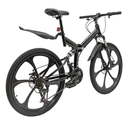 LEEAMHOME vélo LEEAMHOME VTT 26 ", 21 vitesses, de qualité supérieure, pour adultes, 26 ", pour filles et garçons, vélo pliant pour adultes, VTT pliable, freins à double disque