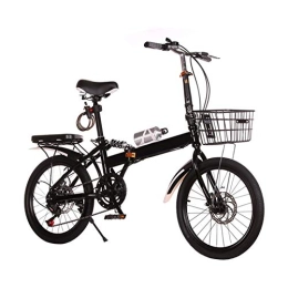 LXJ Vélos pliant LXJ Vélo de Route Vélo pour Adultes Mini Bicyclette Pliante léger 20 Pouces Convient aux employés de Bureau des étudiants en Milieu Urbain Vitesse Variable et Absorption des Chocs