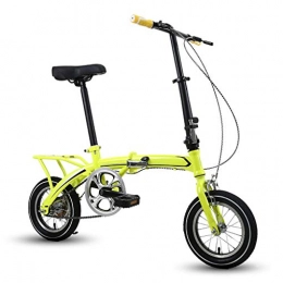 LXJ vélo LXJ Vélo Pliant Ultra-léger De 12 Pouces, Vélo De Banlieue Neutre for Adultes Et Jeunes, Cadre en Acier À Haute Teneur en Carbone À Une Vitesse V-Brake Réglable