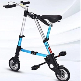 LYXQQ vélo LYXQQ Mini Bicyclette Pliable, Bicyclette portative, Bicyclette Pliante Ultra-légère, 10 Pouces, Bleu